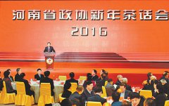 河南省政协新年茶话会举行 郭庚茂谢伏瞻叶冬松出席